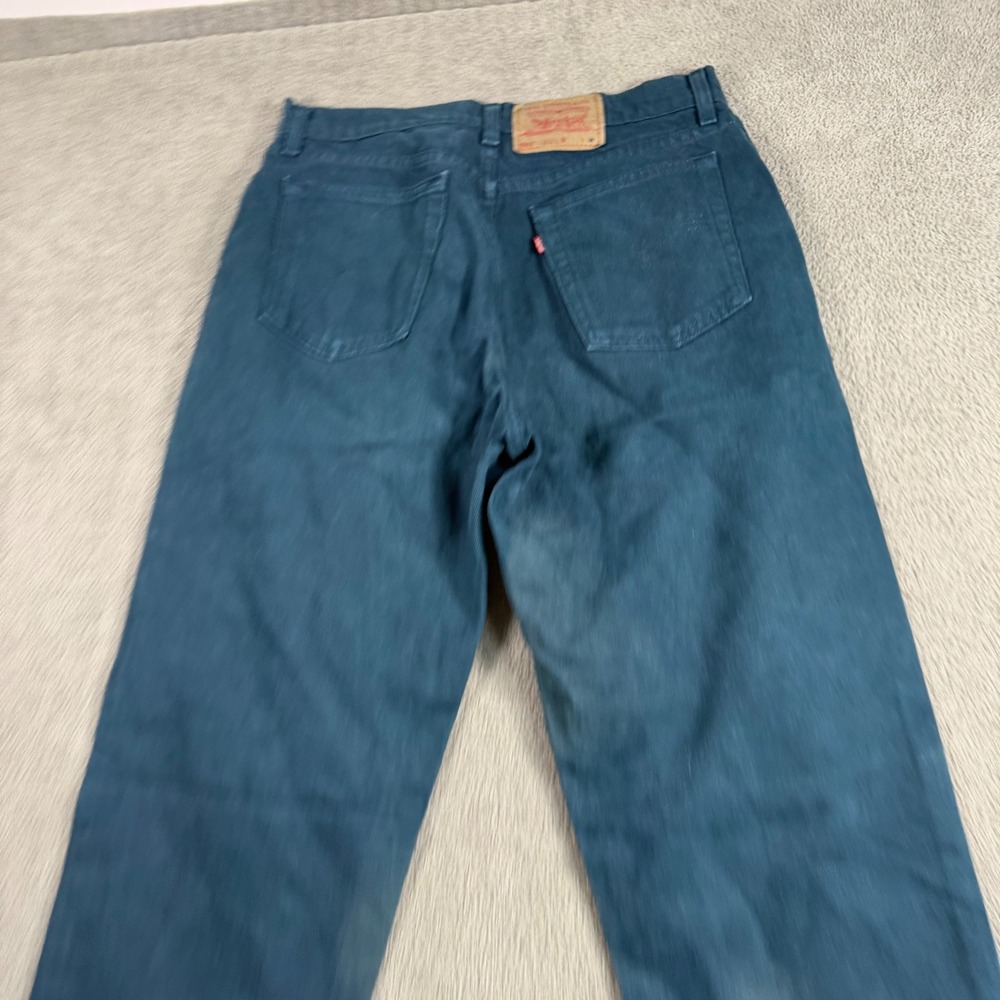 Vintage Levis 561 Loose Fit Straight Leg Jeans Teal Green Made in USA 12‎ Med